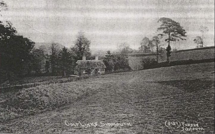 Historic photograph of land for the golf course at Sidmouth Golf Club